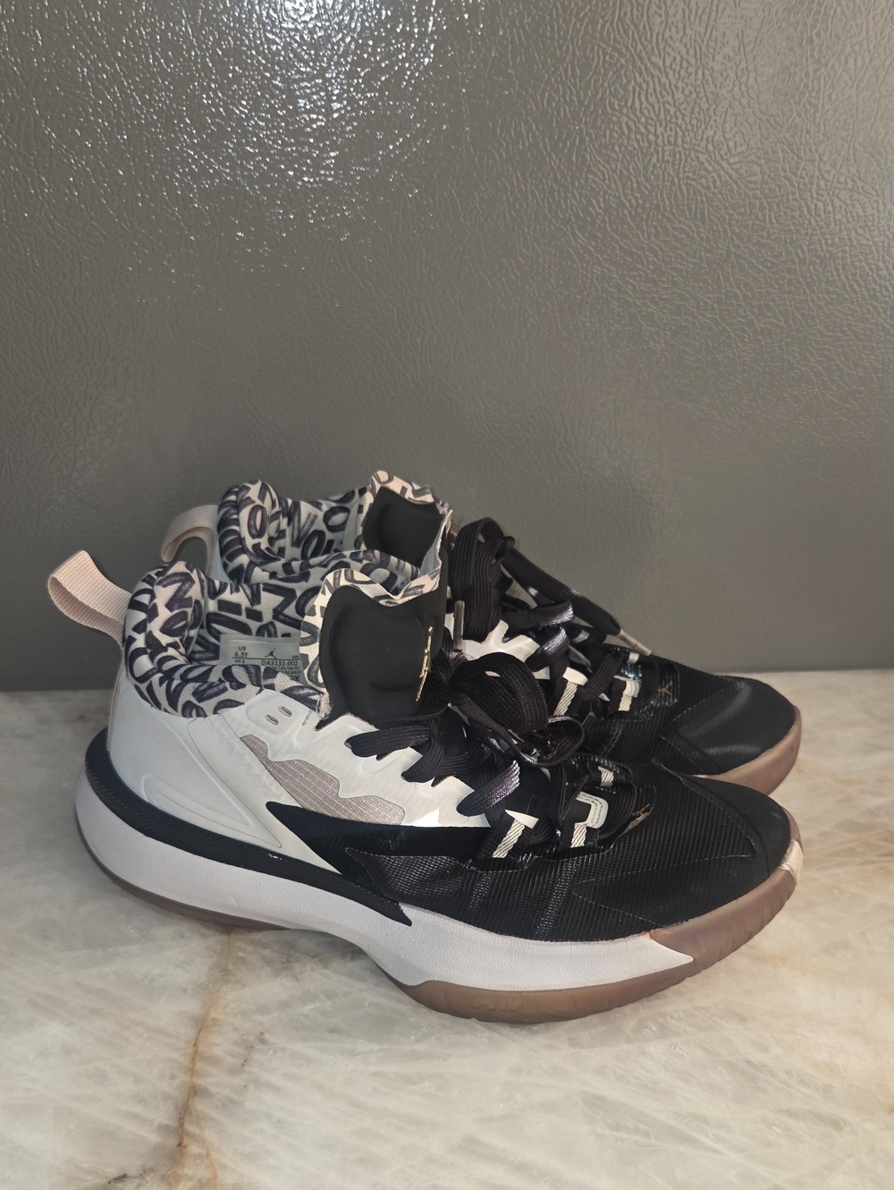 Nike Air Jordan Zion Williamson 1 Black/ White Junior sneaker